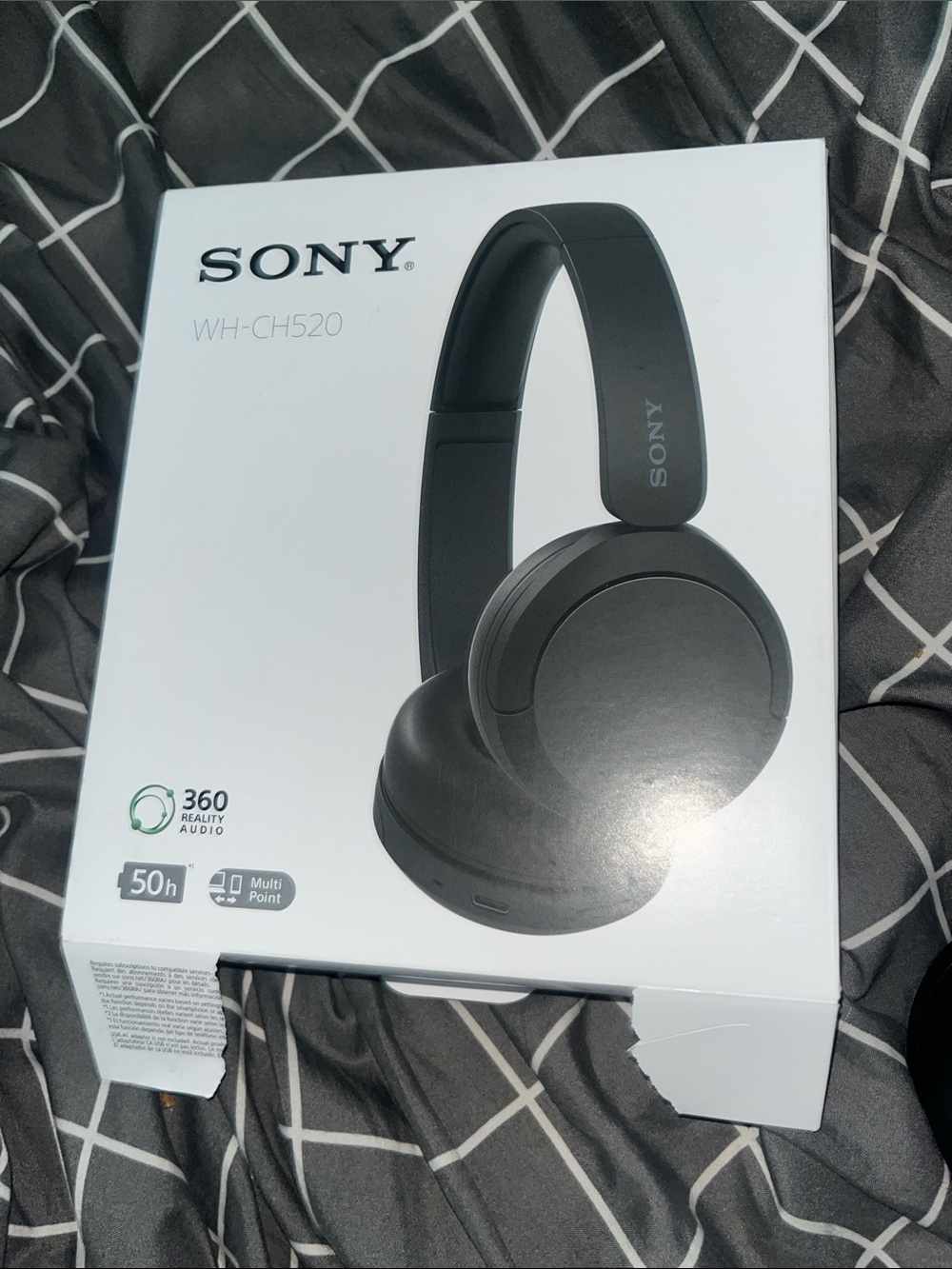 Sony WH-CH520 Over-Ear Headphones — Black